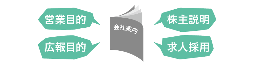 会社案内はいろいろな役割がある