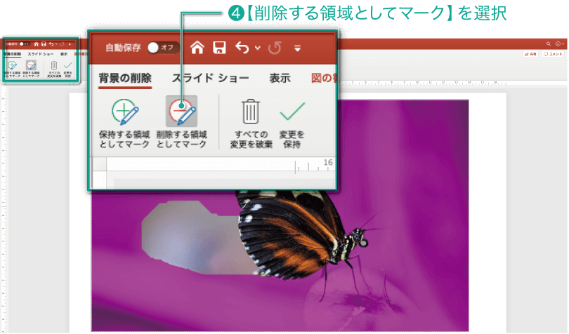 簡単パワーポイント 画像の背景を削除して合成画像を作る