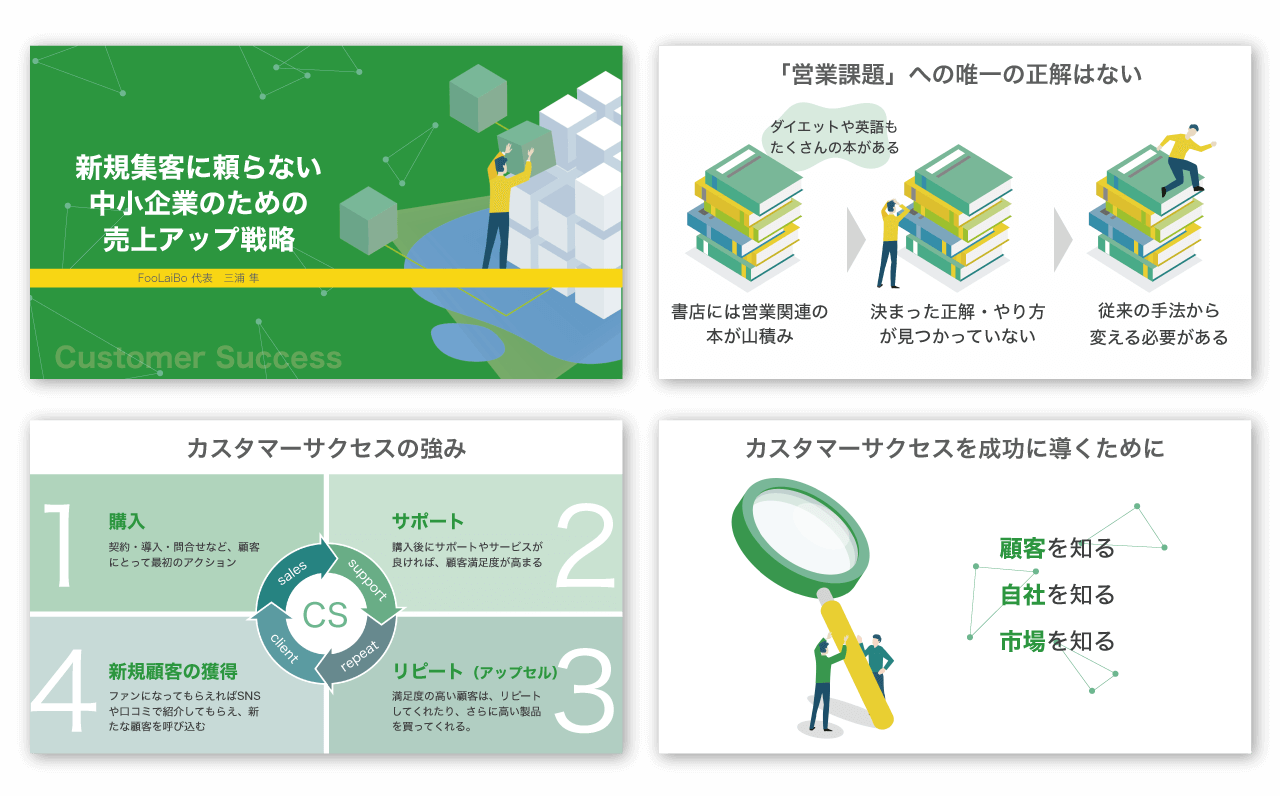 お客様の声 資料制作サービス プレゼン資料制作専門のプレサポ