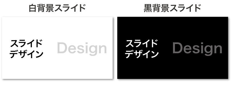 黒背景のスライドでプレゼンをするときの注意点