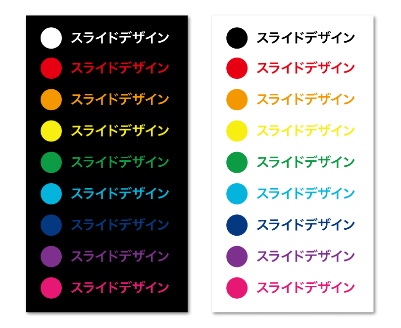 黒背景のスライドでプレゼンをするときの注意点